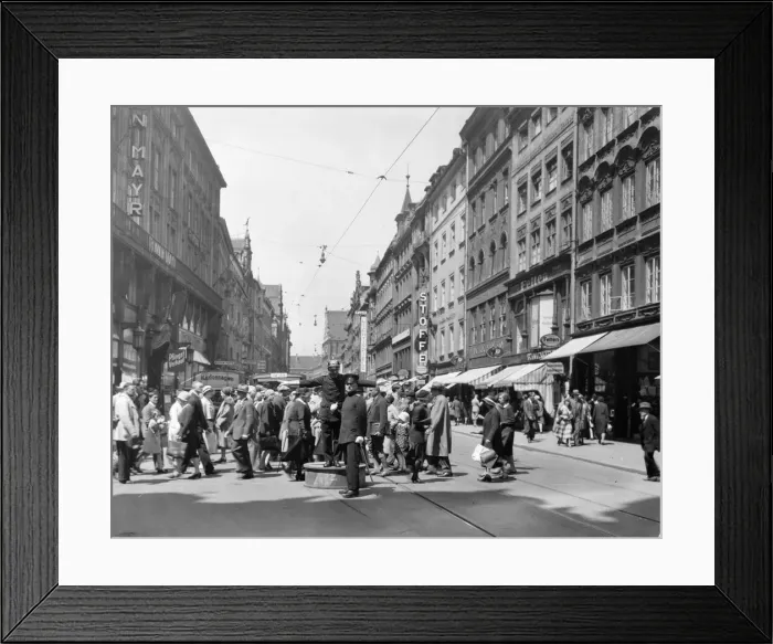 Framed Print : Main Business Section Of Munich, Germany Framed Print : Main Business Section Of Munich, Germany