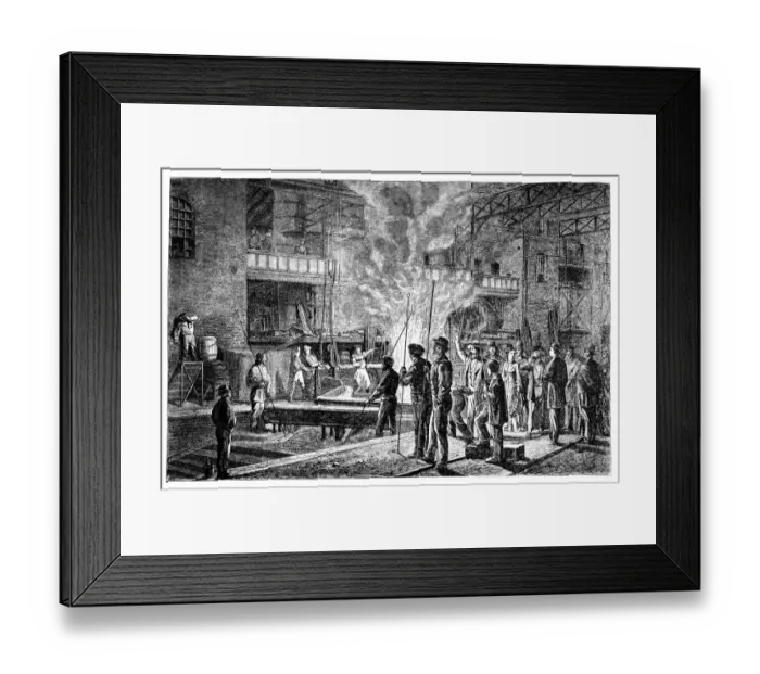 Framed Print : The Gruson factory in Magdeburg - Buckau was founded in 1855 by Hermann Gruson Framed Print : The Gruson factory in Magdeburg - Buckau was founded in 1855 by Hermann Gruson
