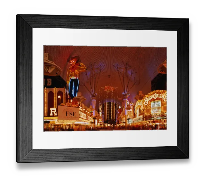 Framed Print : USA, Nevada, Las Vegas, Fremont Street at night Framed Print : USA, Nevada, Las Vegas, Fremont Street at night