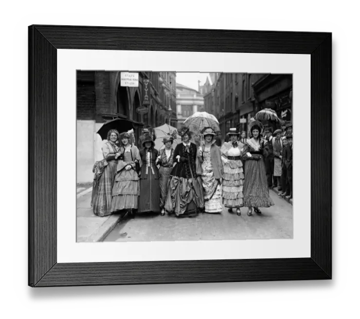Framed Print : Period Fancy Dress