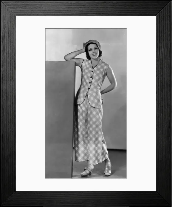 Framed Print : Gingham Girl Framed Print : Gingham Girl