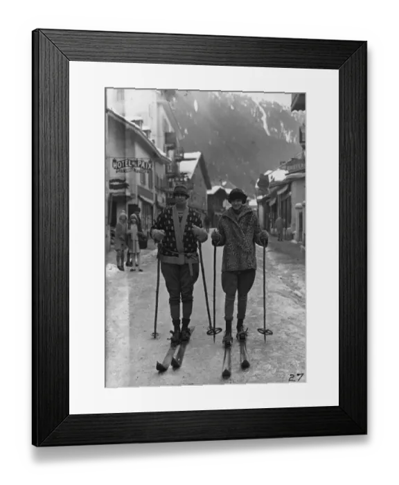 Framed Print : Ski Outfits Framed Print : Ski Outfits