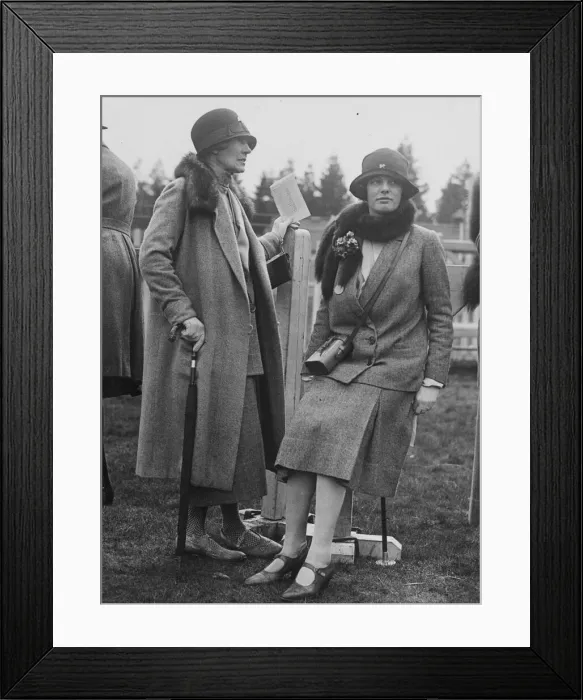 Framed Print : Racegoers. April 1926: At a Ludlow Hunt Steeplechase, Miss Hunt Framed Print : Racegoers. April 1926: At a Ludlow Hunt Steeplechase, Miss Hunt