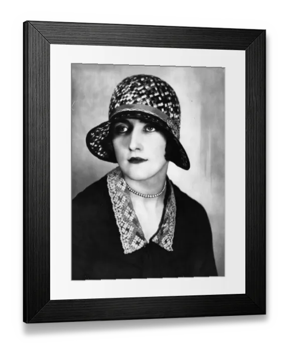 Framed Print : 1920s Hat. 1929: A 1920s cloche hat. (Photo by Sasha / Hulton Archive / Getty Images) Framed Print : 1920s Hat. 1929: A 1920s cloche hat. (Photo by Sasha / Hulton Archive / Getty Images)