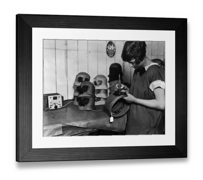 Framed Print : Hat Trimming Framed Print : Hat Trimming