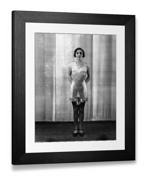 Framed Print : Undies. circa 1928: A 1920s style of petticoat