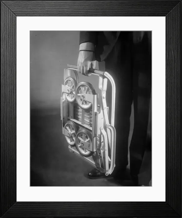 Framed Print : Folded Pushchair Framed Print : Folded Pushchair
