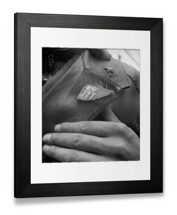 Framed Print : Call 777. A member of the Italian police wearing a 777 button Framed Print : Call 777. A member of the Italian police wearing a 777 button