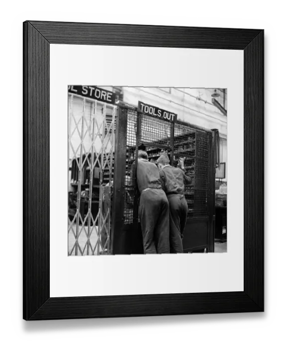 Framed Print : At Tool Store