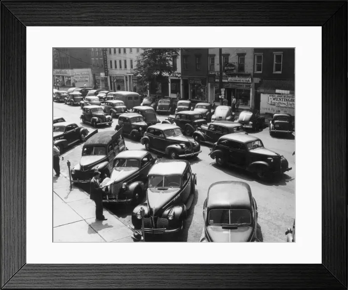 Framed Print : Stroudsburg Parking Framed Print : Stroudsburg Parking