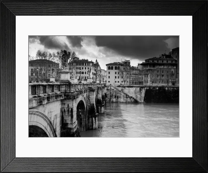 Framed Print : Bridge of Angels, Rome, Italy Framed Print : Bridge of Angels, Rome, Italy