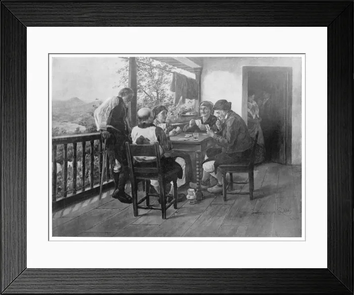 Framed Print : Game of cards Framed Print : Game of cards
