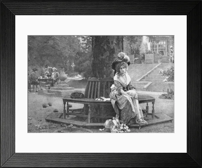 Framed Print : The Gamblers Wife by Marcus Stone - 19th Century Framed Print : The Gamblers Wife by Marcus Stone - 19th Century