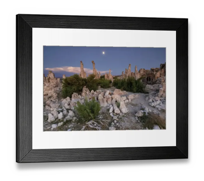 Framed Print : Mono Lake formations, California
