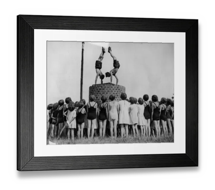 Framed Print : Gymnastics On Wall Framed Print : Gymnastics On Wall