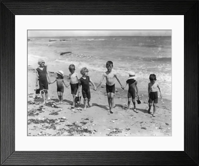 Framed Print : Children By The Sea Framed Print : Children By The Sea