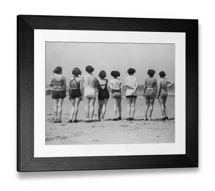 Framed Print : Bathers Backs Framed Print : Bathers Backs