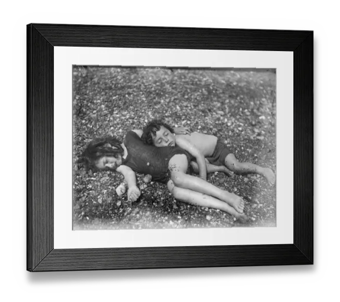 Framed Print : Sleeping Children Framed Print : Sleeping Children