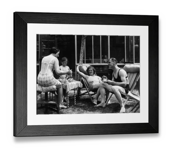 Framed Print : Outdoor Tea Party Framed Print : Outdoor Tea Party