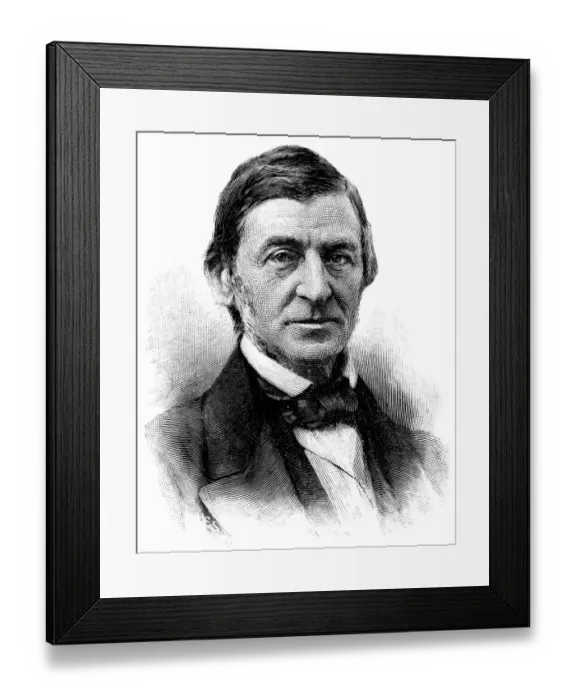 Framed Print : Ralph Waldo Emerson - 19th Century Framed Print : Ralph Waldo Emerson - 19th Century