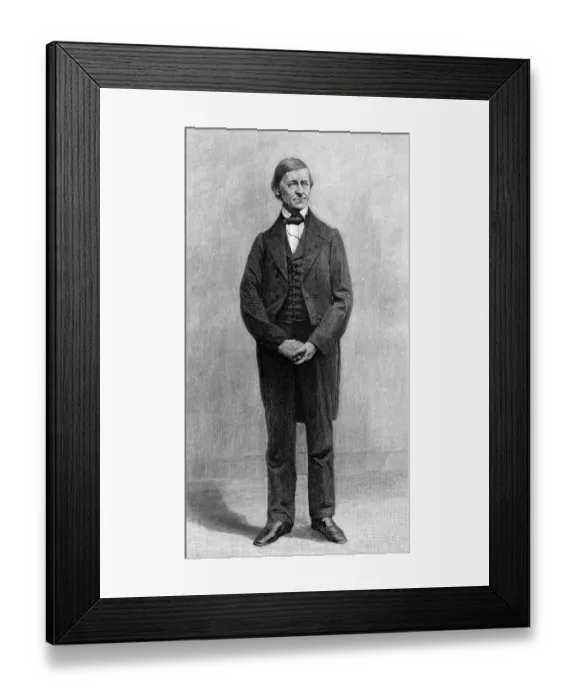Framed Print : Ralph Waldo Emerson - Poet Framed Print : Ralph Waldo Emerson - Poet