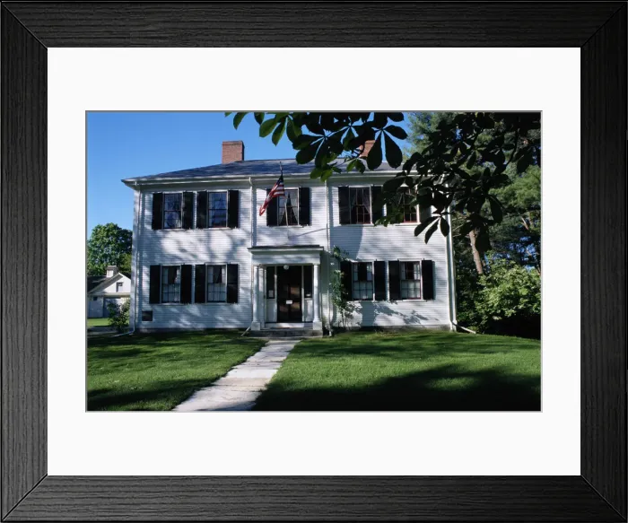 Framed Print : Home of Ralph Waldo Emerson -- Massachusetts Framed Print : Home of Ralph Waldo Emerson -- Massachusetts