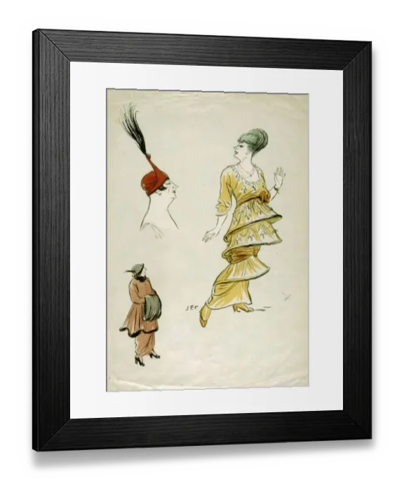 Framed Print : Fashion Vanities