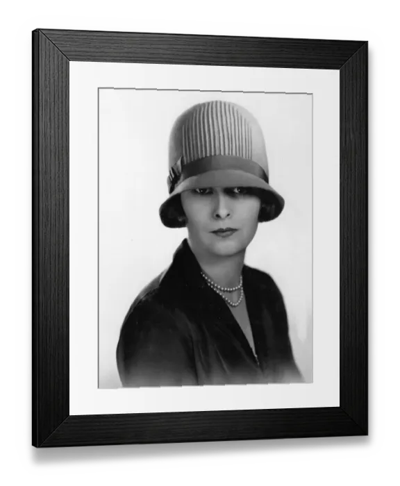 Framed Print : Stylish Cloche