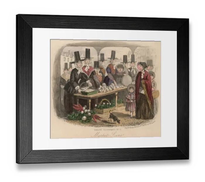 Framed Print : Welsh Market