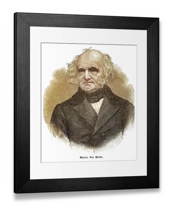 Framed Print : Portrait of Martin Van Buren, eighth president of the United States Framed Print : Portrait of Martin Van Buren, eighth president of the United States