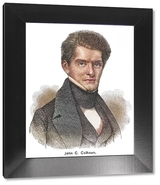 Portrait of John Caldwell Calhoun, American statesman and political theorist from South