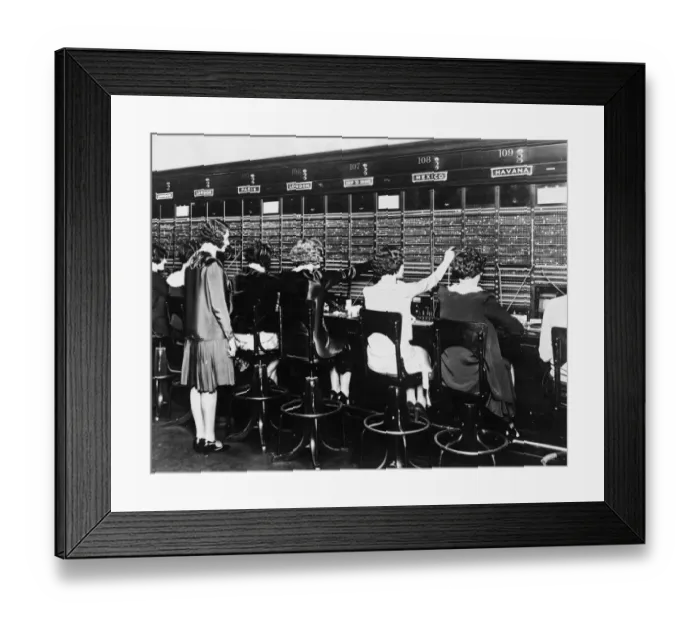 Framed Print : Telephonists Framed Print : Telephonists