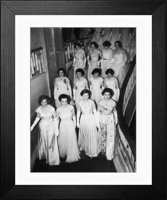Framed Print : Debutantes Descend