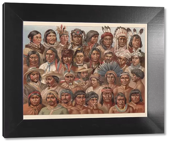 American Native People, chromolithograph, published in 1896
