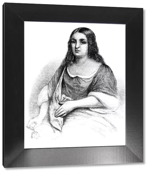 Pocahontas native american portrait 1861