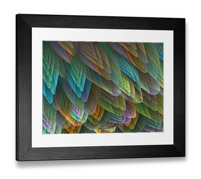 Framed Print : Fractal: A Bright, Colorful Fractal Resembling Feathers Framed Print : Fractal: A Bright, Colorful Fractal Resembling Feathers