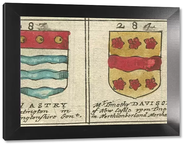 Coat of arms 17th century Astry and Davison