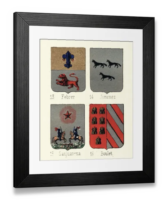 Framed Print : Heraldry - Coat of Arms of Spain Framed Print : Heraldry - Coat of Arms of Spain