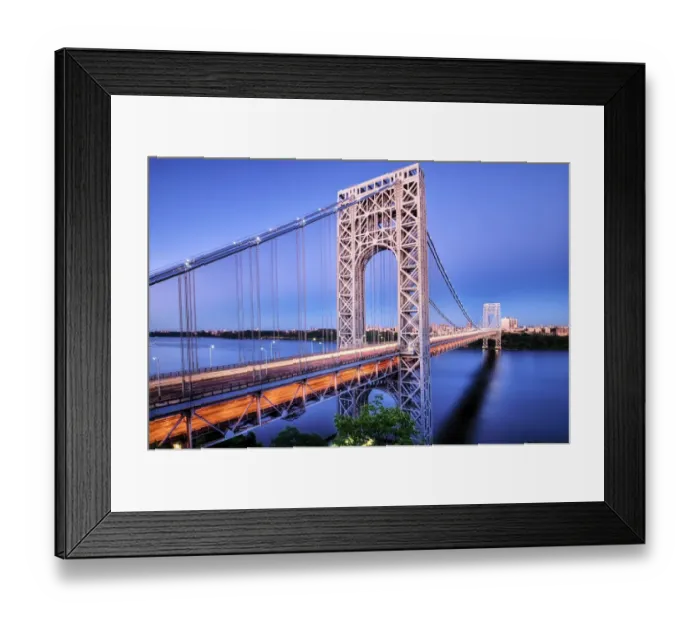 Framed Print : The George Washington Bridge Framed Print : The George Washington Bridge