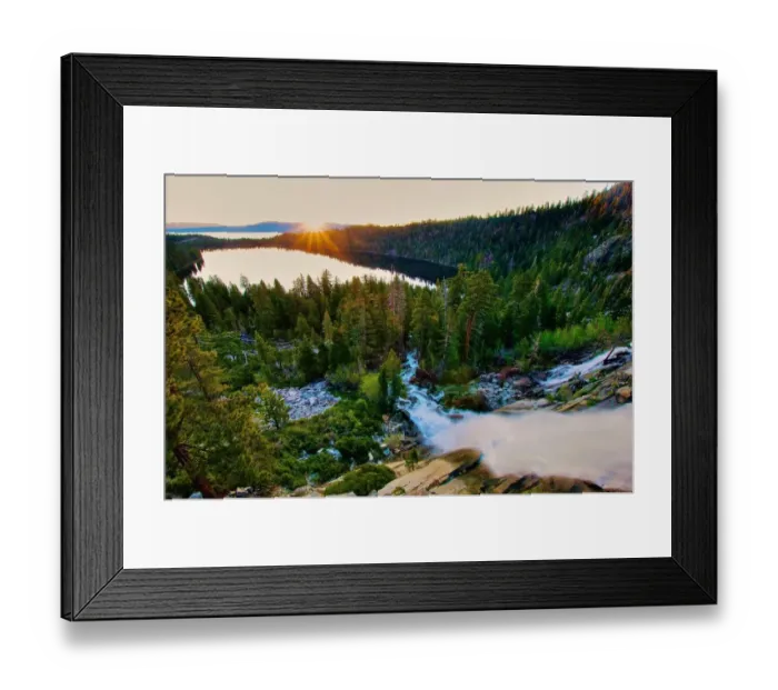 Framed Print : Cascade falls sunrise, Lake Tahoe Framed Print : Cascade falls sunrise, Lake Tahoe