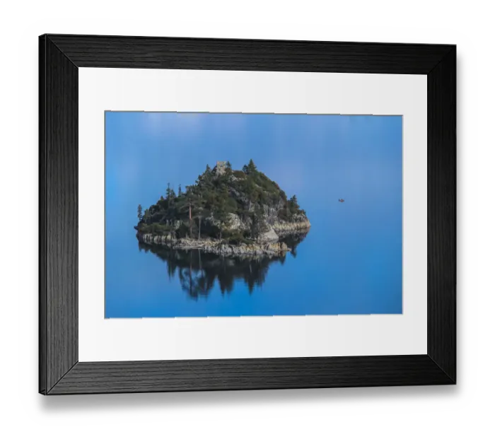 Framed Print : Close up view of Fannette Island in Emerald Bay, Lake Tahoe, Nevada Framed Print : Close up view of Fannette Island in Emerald Bay, Lake Tahoe, Nevada