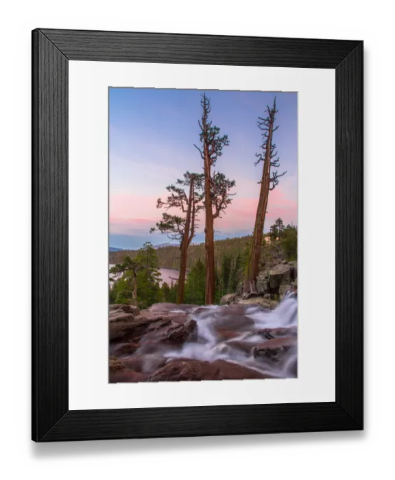 Framed Print : Standing Tall-Brink Of Lower Eagle Falls Framed Print : Standing Tall-Brink Of Lower Eagle Falls