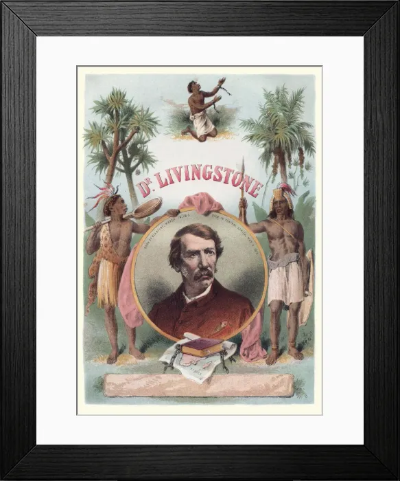 Framed Print : David Livingstone, Victorian missionary and explorer in Africa Framed Print : David Livingstone, Victorian missionary and explorer in Africa