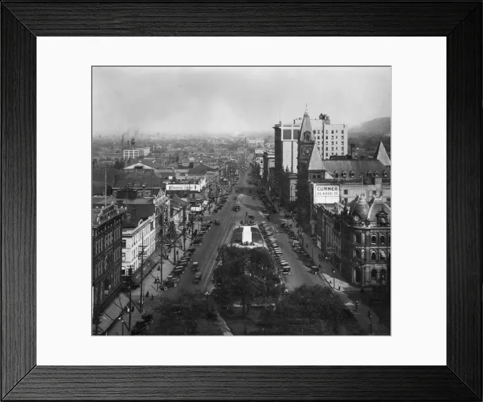 Framed Print : Hamilton. circa 1920: A street in Hamilton, a city in Ontario, Canada Framed Print : Hamilton. circa 1920: A street in Hamilton, a city in Ontario, Canada
