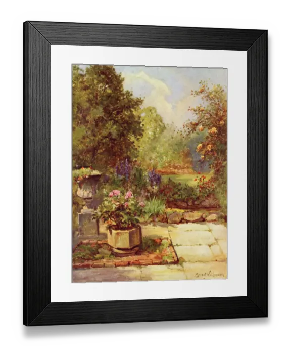 Framed Print : English Garden Framed Print : English Garden