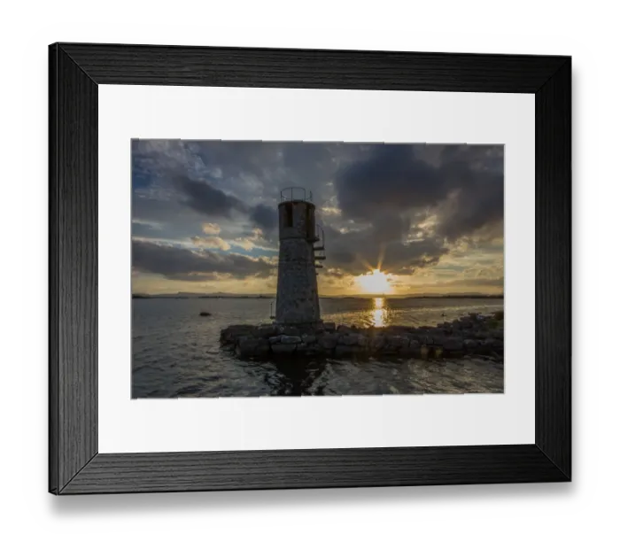 Framed Print : Lighthouse on a lake in County Galway, Ireland Framed Print : Lighthouse on a lake in County Galway, Ireland