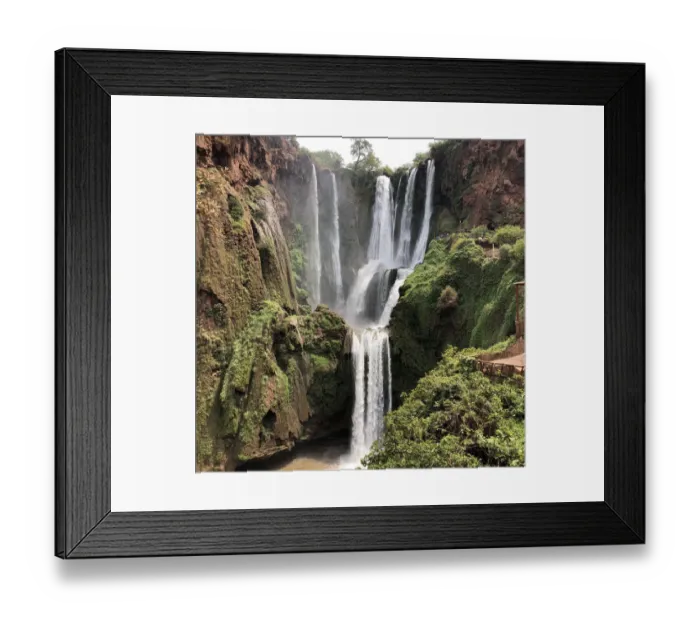 Framed Print : Cascata em Marrocos Framed Print : Cascata em Marrocos