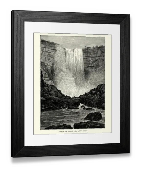 Framed Print : Kaieteur Falls, British Guiana, 19th Century Framed Print : Kaieteur Falls, British Guiana, 19th Century
