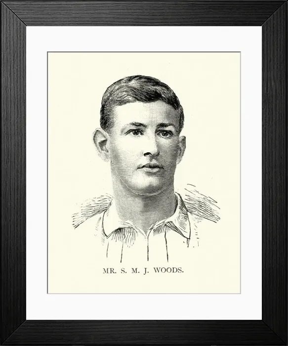 Framed Print : Sammy Woods, Victorian Australian sportsman, Cricket, rugby union Framed Print : Sammy Woods, Victorian Australian sportsman, Cricket, rugby union