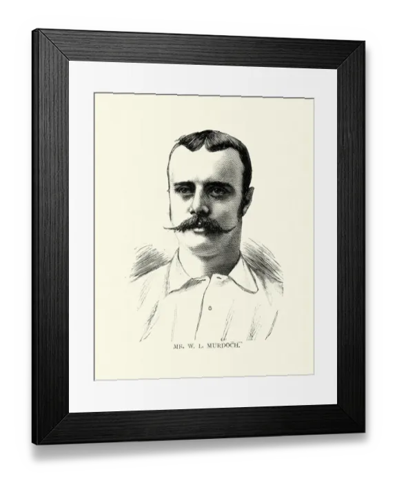 Framed Print : Billy Murdoch, Victorian Australian cricketer, 19th Century Framed Print : Billy Murdoch, Victorian Australian cricketer, 19th Century
